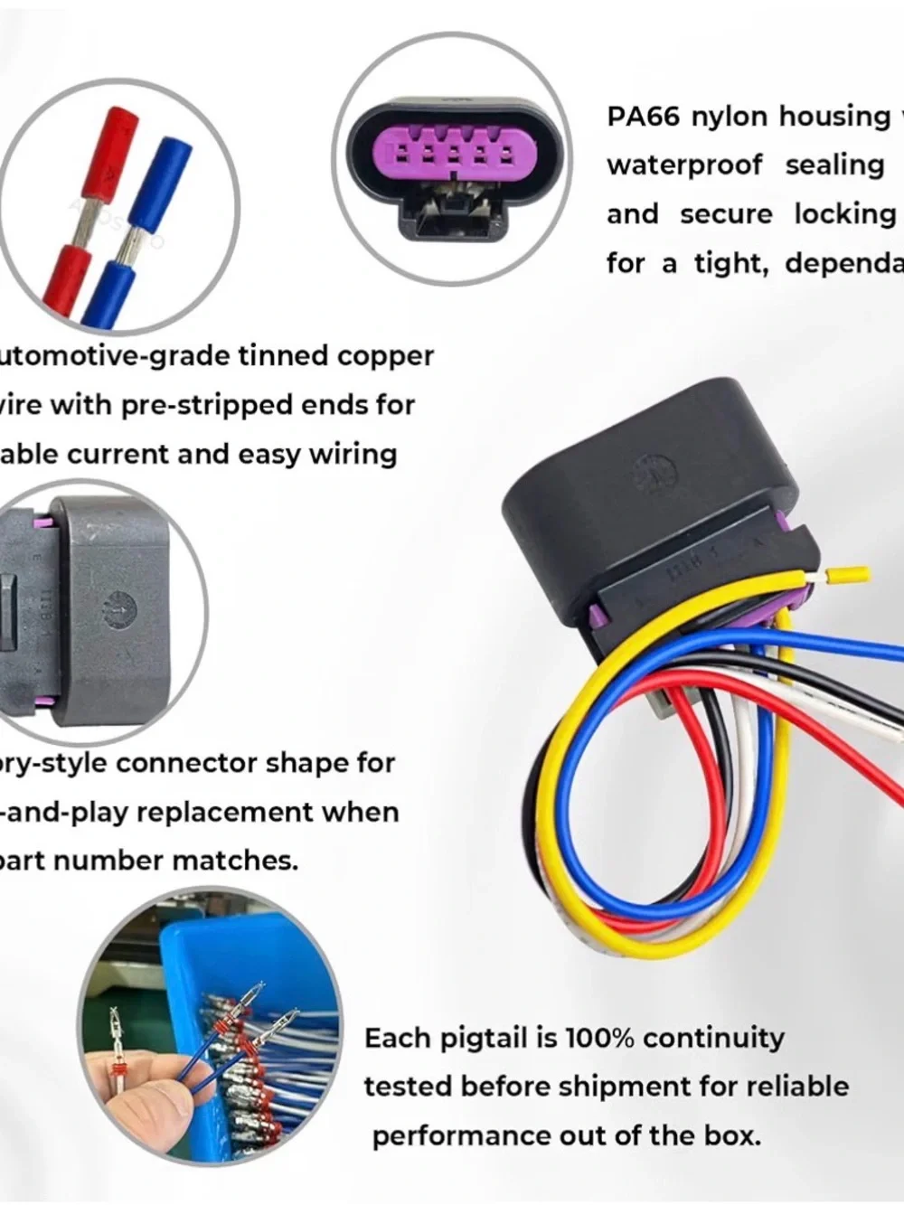 Mass Air Flow (MAF) Sensor Connector Pigtail 5-Way, Kittyland